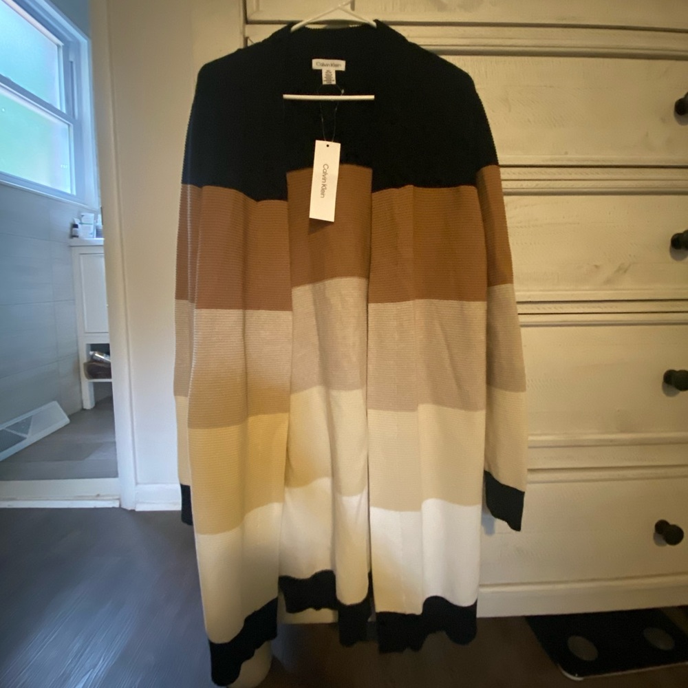 Women’s Calvin Klein long open faced sweater